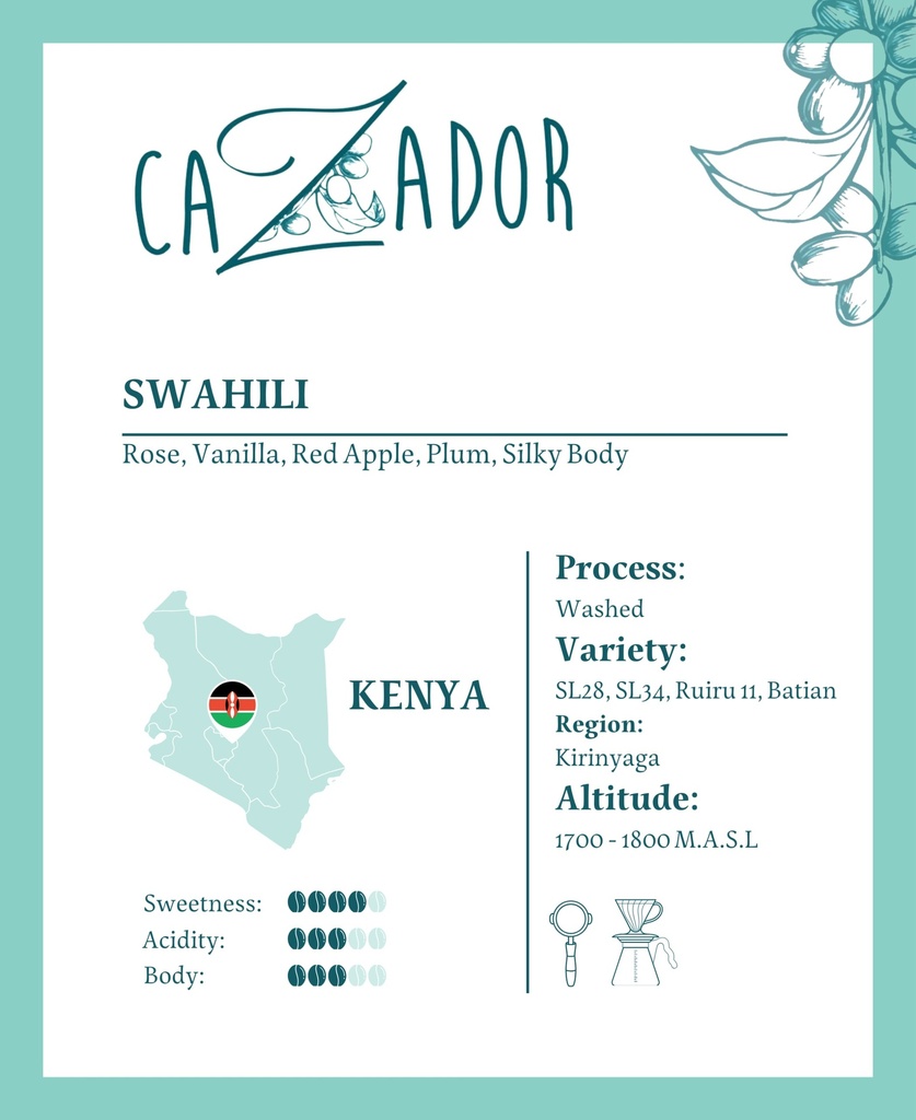 Cazador Swahili Kenya 250G