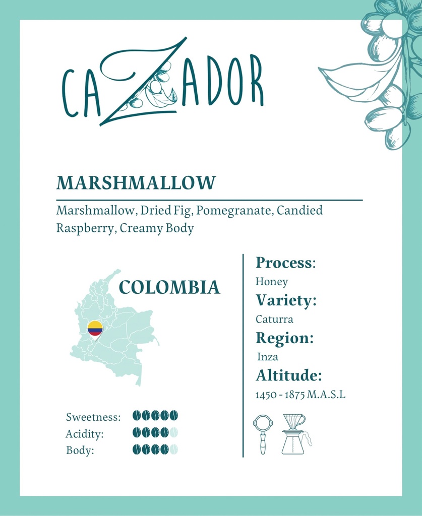 Cazador Columbia Marshmallow 250G