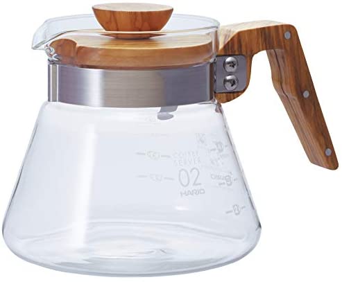 Hario V60 Coffee Server 600 Olive Wood