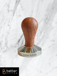 [SX02156] Better Koffee Tamper Stainless Steel Base &amp; Rose Wood Handle 58.5MM