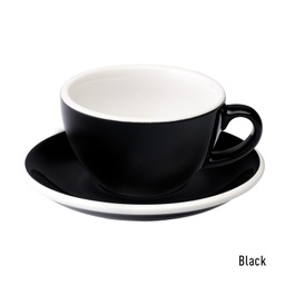 [C088-21BBK	Egg] 200ml Cappuccino Cup (Black)